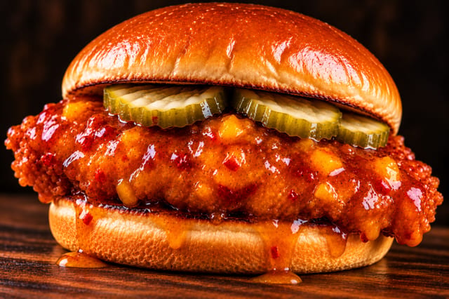 Saucy Mango Habanero Tender Sandwich.