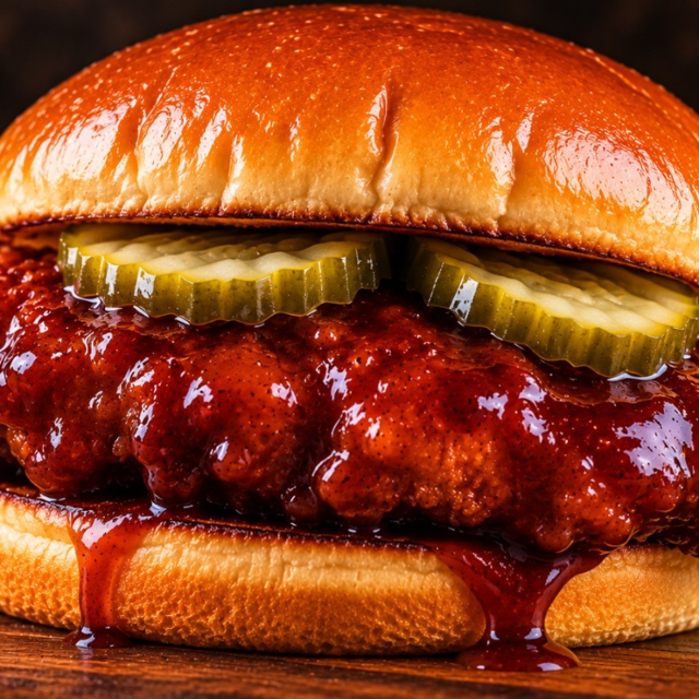 Saucy Honey Hot Tender Sandwich.