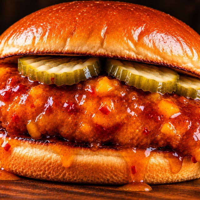 Saucy Mango Habanero Tender Sandwich.
